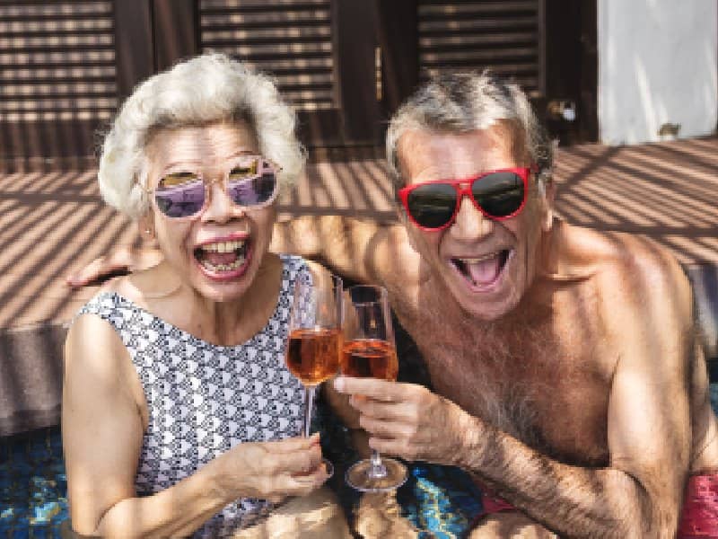 happy couple who prepared for retirement with fix and flip loans