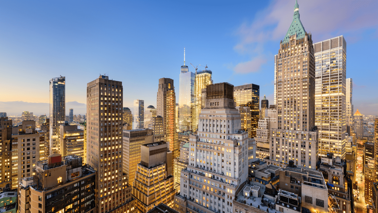 New York City skyline with investment opportunities